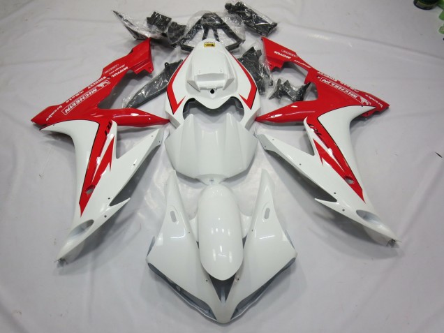 04-06 White and Red Style R1 Fairings