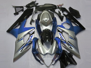 05-06 Blue Silver and Black GSXR 1000 Fairings