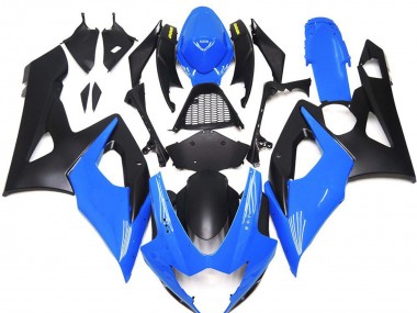 05-06 Gloss Blue with Yellow Logos GSXR 1000 Fairings