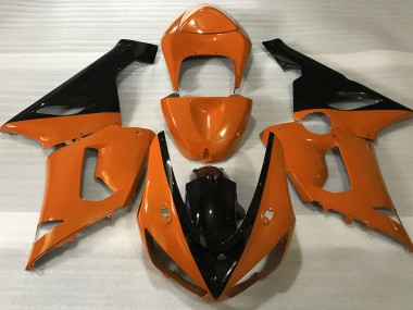 05-06 Gloss Orange & Black ZX6R Fairings