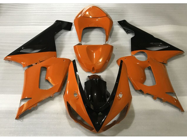 05-06 Gloss Orange & Black ZX6R Fairings