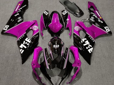 05-06 Gloss Pink and Black Custom GSXR 1000 Fairings