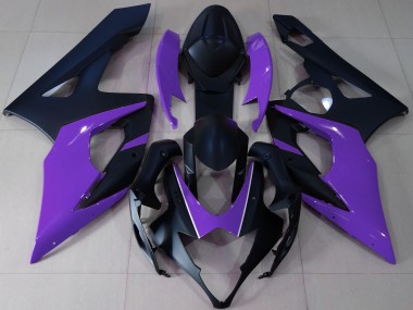 05-06 Matte Black & Purple GSXR 1000 Fairings