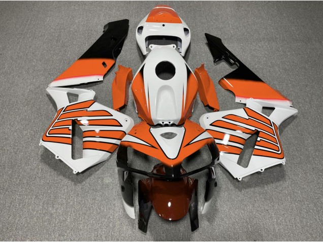 05-06 Orange and White Wings CBR600RR Fairings