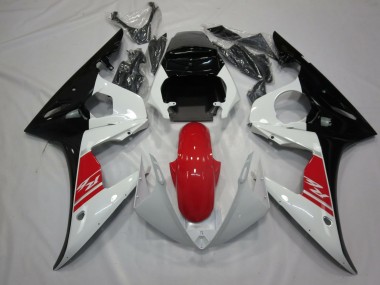 05 Black White and Red R6 Fairings