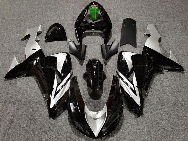 06-07 Black and Silver ZX10R Fairings