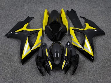 06-07 Black and Yellow OEM Style GSXR 600-750 Fairings