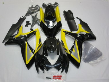 06-07 Black and Yellow Oh Ah GSXR 600-750 Fairings