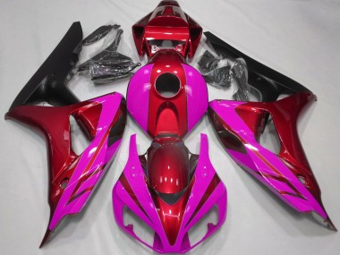 06-07 Gloss Red and Pink CBR1000RR Fairings