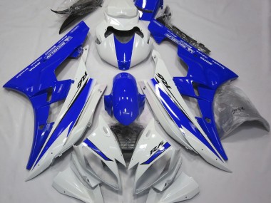 06-07 Gloss White and Blue R6 Fairings