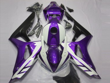 06-07 Gloss White and Purple CBR1000RR Fairings