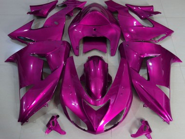 06-07 Hot Pink Plain ZX10R Fairings