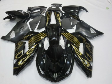 06-11 Black Gold ZX14R Fairings