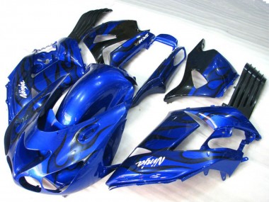 06-11 Blue Flame ZX14R Fairings