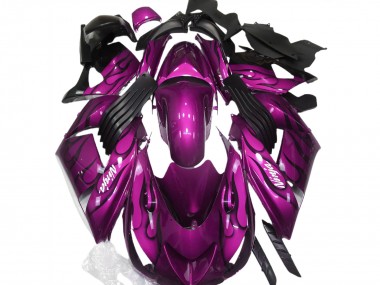 06-11 Gloss Pink & Flame ZX14R Fairings