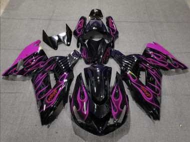 06-11 Pink Flame ZX14R Fairings