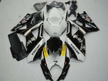 07-08 Black and White GSXR 1000 Fairings