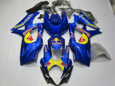 07-08 Blue Red Bull GSXR 1000 Fairings