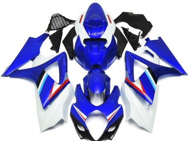 07-08 Blue and White Gloss GSXR 1000 Fairings