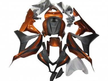 07-08 Burnt Orange and Matte Black CBR600RR Fairings