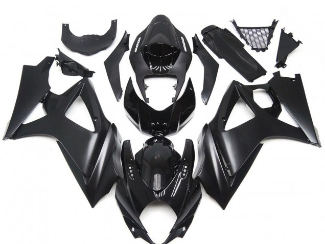 07-08 Custom Matte Black Slick GSXR 1000 Fairings