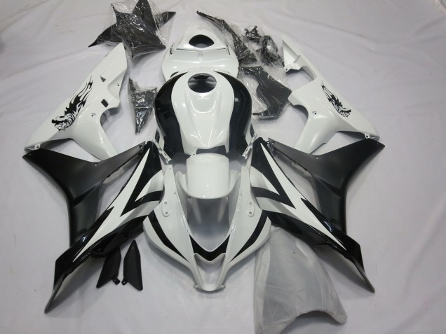 07-08 Custom OEM Style White and Black CBR600RR Fairings