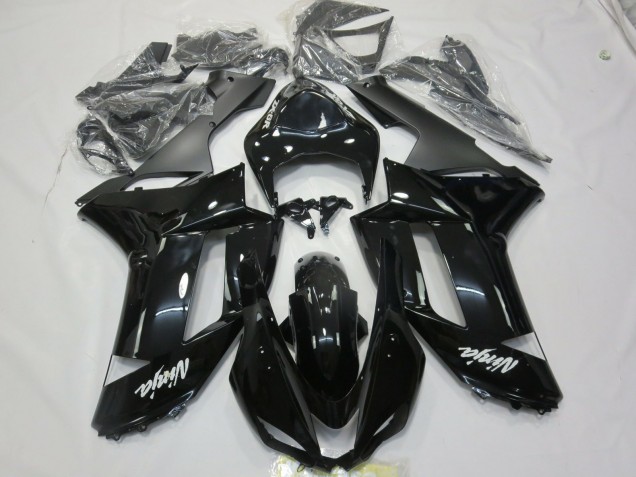 07-08 Gloss Black White decal ZX6R Fairings