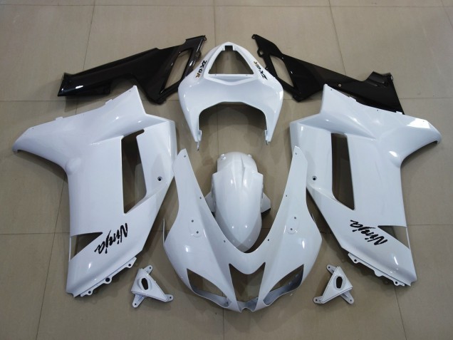 07-08 Gloss White ZX6R Fairings