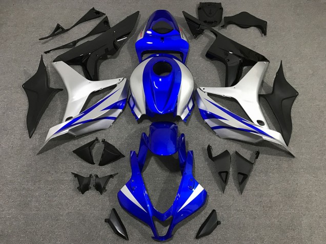 07-08 OEM Style Blue and Silver CBR600RR Fairings