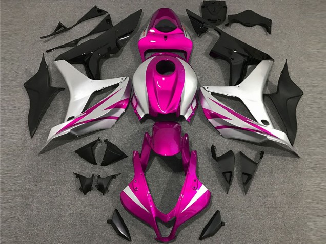 07-08 Pink and Silver OEM Style CBR600RR Fairings