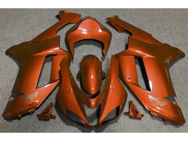 07-08 Tiger Orange ZX6R Fairings