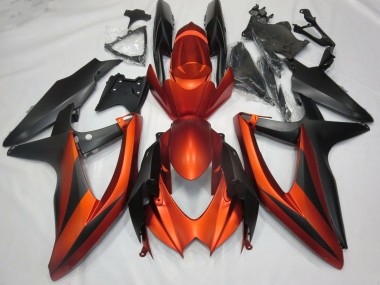 08-10 Burnt Matte Orange GSXR 600-750 Fairings