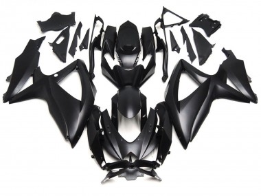 08-10 Deep Matte Black GSXR 600-750 Fairings