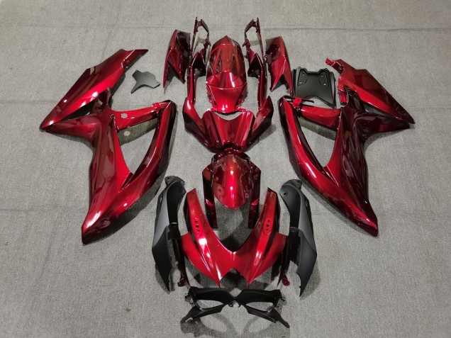 08-10 Deep Red GSXR 600-750 Fairings