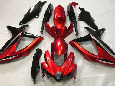 08-10 Gloss Red GSXR 600-750 Fairings