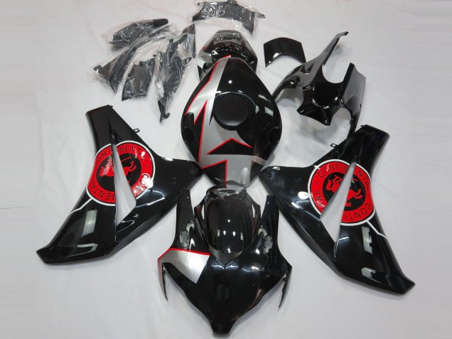 08-11 Gloss Black & Red CBR1000RR Fairings