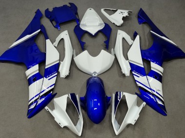 08-16 Blue and White Custom OEM Style R6 Fairings