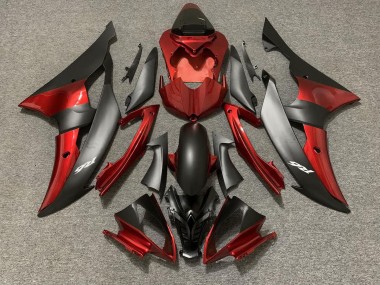 08-16 Custom OEM Style Red / Black R6 Fairings