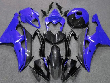 08-16 Gloss Blue and Carbon R6 Fairings