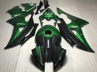 08-16 Green w Carbon Fiber Style R6 Fairings