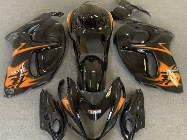 08-20 Gloss Black & Orange GSXR 1300 Hayabusa Fairings