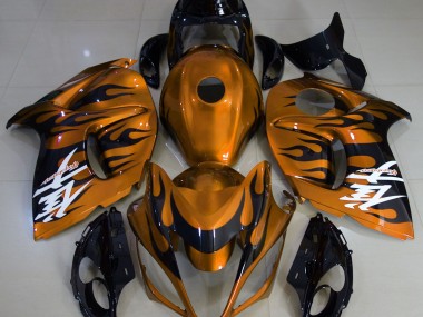 08-20 Gloss Orange & Black GSXR 1300 Hayabusa Fairings