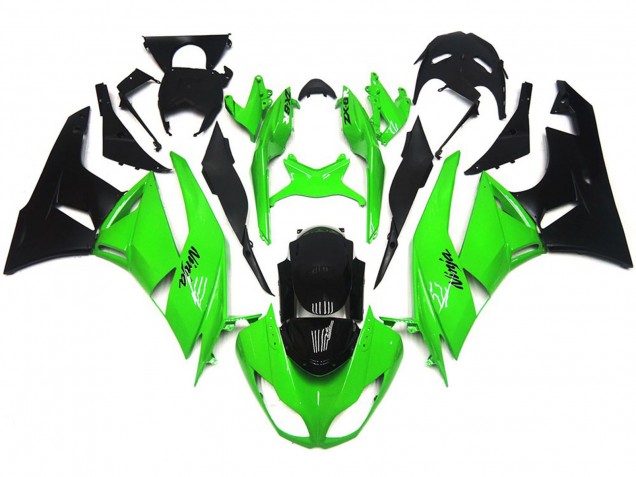 09-12 Deep Gloss Green Sharp ZX6R Fairings