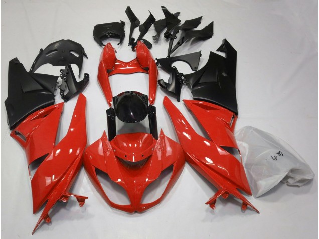 09-12 Gloss Red & Black ZX6R Fairings