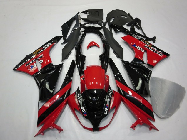 09-12 Red Black ZX6R Fairings