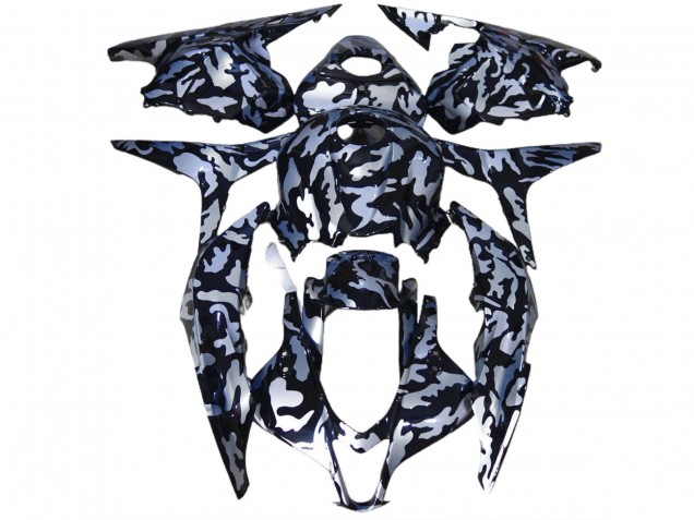 09-12 Silver Snow Camo CBR600RR Fairings