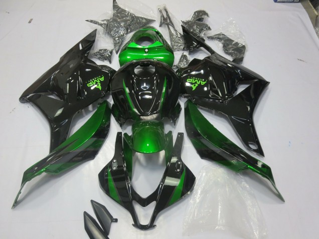 09-12 Special Green Gloss Black CBR600RR Fairings