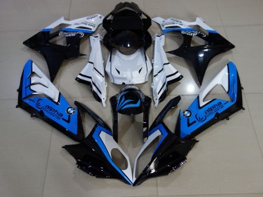 09-14 Alien Blue and White S1000RR Fairings