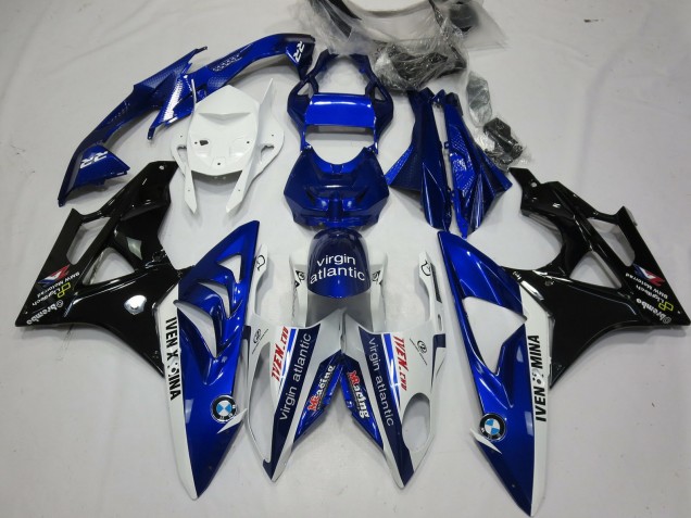 09-14 Alien Blue and White S1000RR Fairings