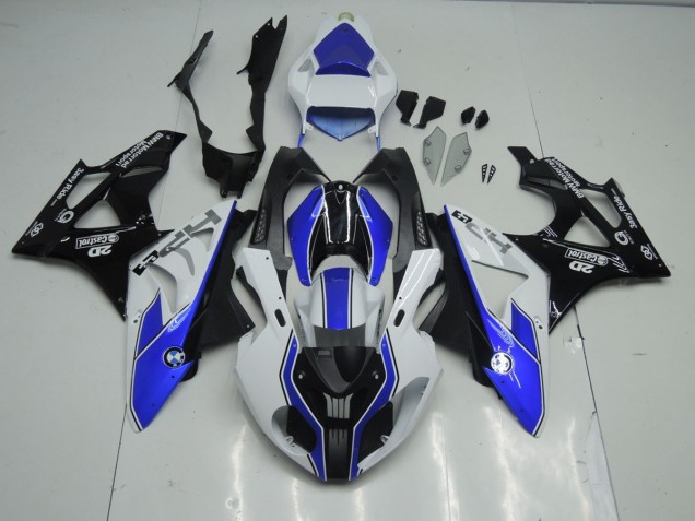 09-14 Alien Blue and White S1000RR Fairings